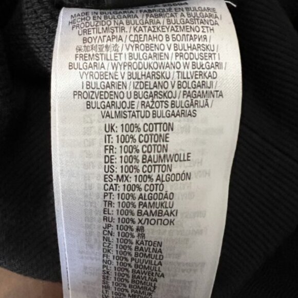 Diesel hoodie men XL black long sleeve cotton relaxed fit new without tags - Picture 11 of 12